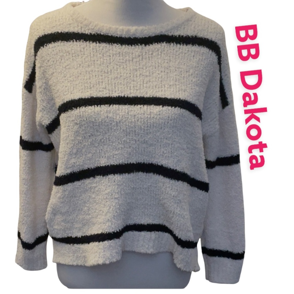 BB Dakota Sherpa striped Sweater. - Picture 1 of 4